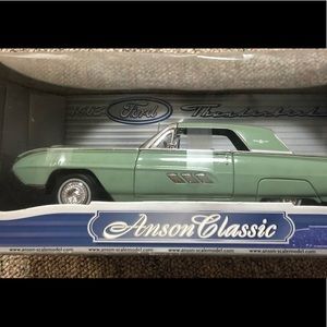 Anson Classic 1963 Ford Thunderbird Hardtop 1:18 Scale Diecast Model Car